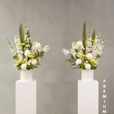 Wedding Ceremony Florals (White & Green)