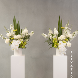Wedding Ceremony Florals (White & Green)