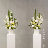 Wedding Ceremony Florals (White & Green)