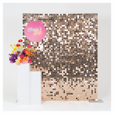 Pink Rose Gold Shimmer Backdrop